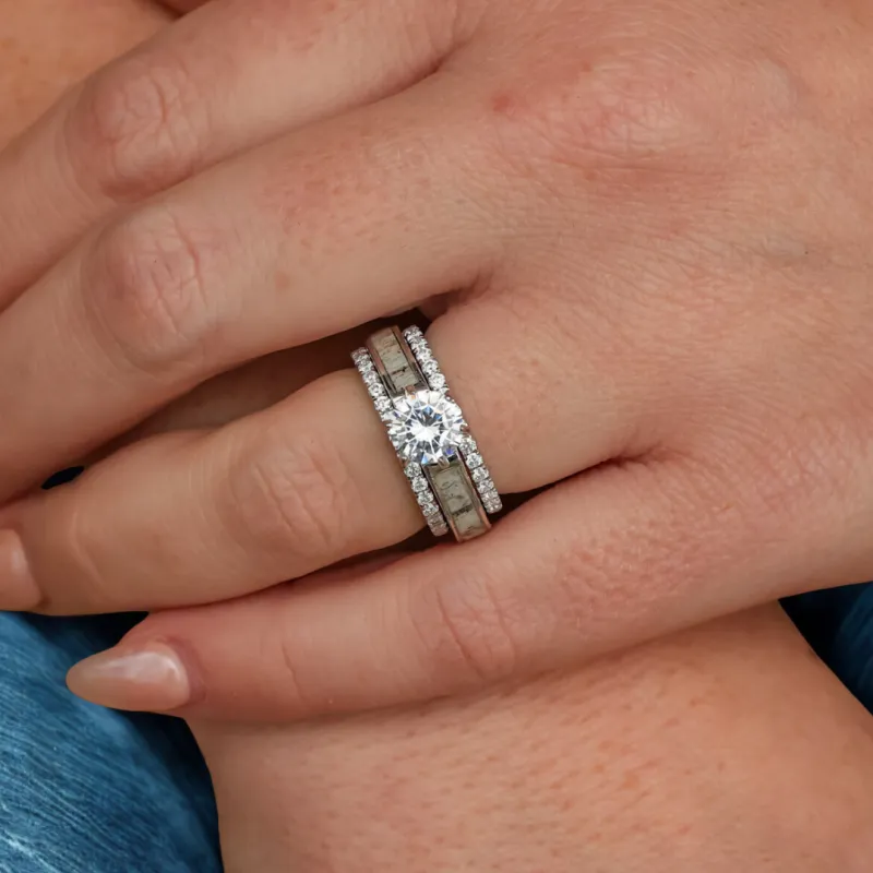 Moissanite Stacker Set for the Lux Grand Cascade sold by Antler Rings