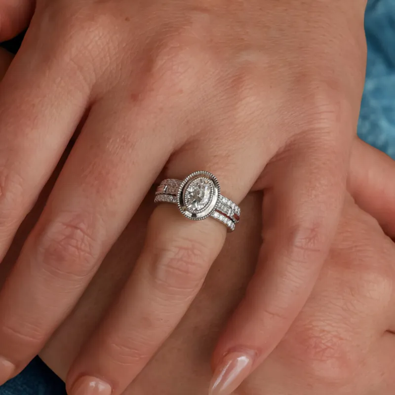 Moissanite Stacker Set for the Lolita sold by Antler Rings