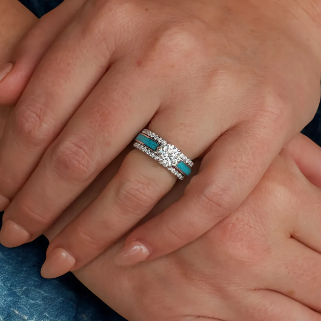 Moissanite Stacker Set for the Lux Grand Tahoe sold by Antler Rings