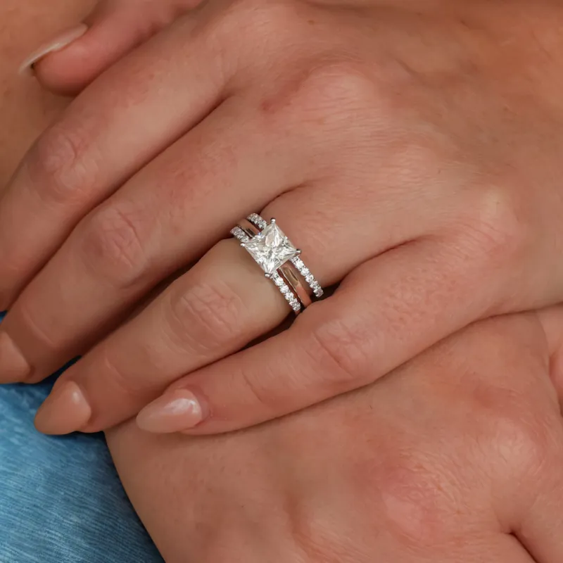 Moissanite Stacker Set for the Eden sold by Antler Rings