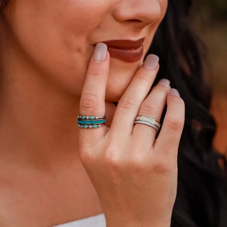 The Tulum Sierra Stacker Set sold by Antler Rings product image thumbnail 2