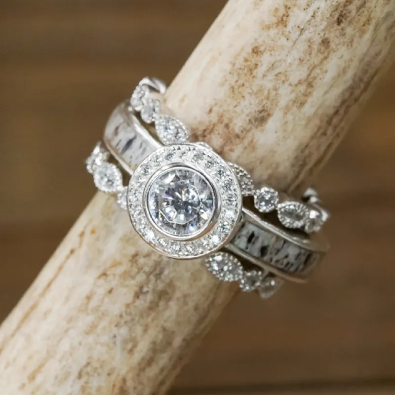 The Castle Rock & Vintage Set sold by Antler Rings