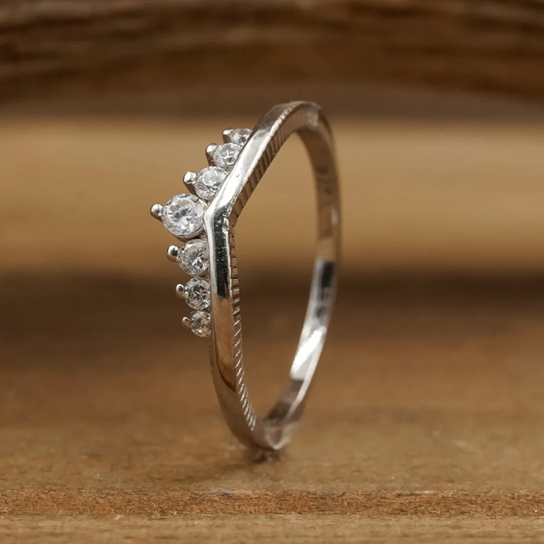 The Wishbone Stacking Band sold by Antler Rings