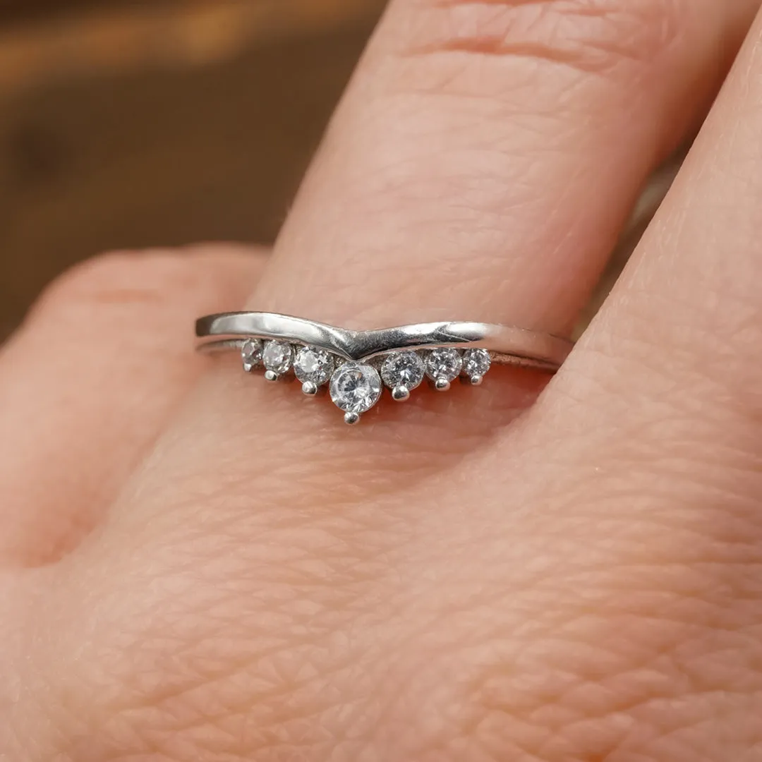 The Wishbone Stacking Band sold by Antler Rings product image thumbnail 2