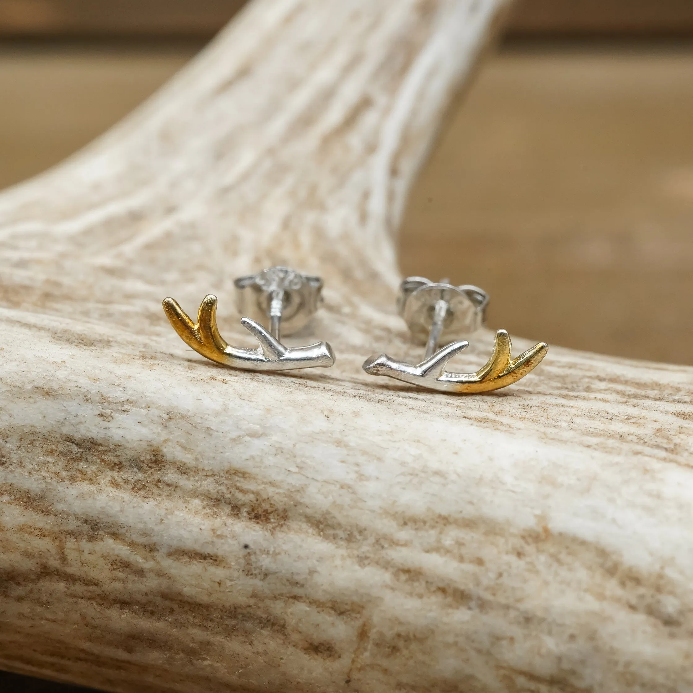 Antler Stud Earrings sold by Antler Rings