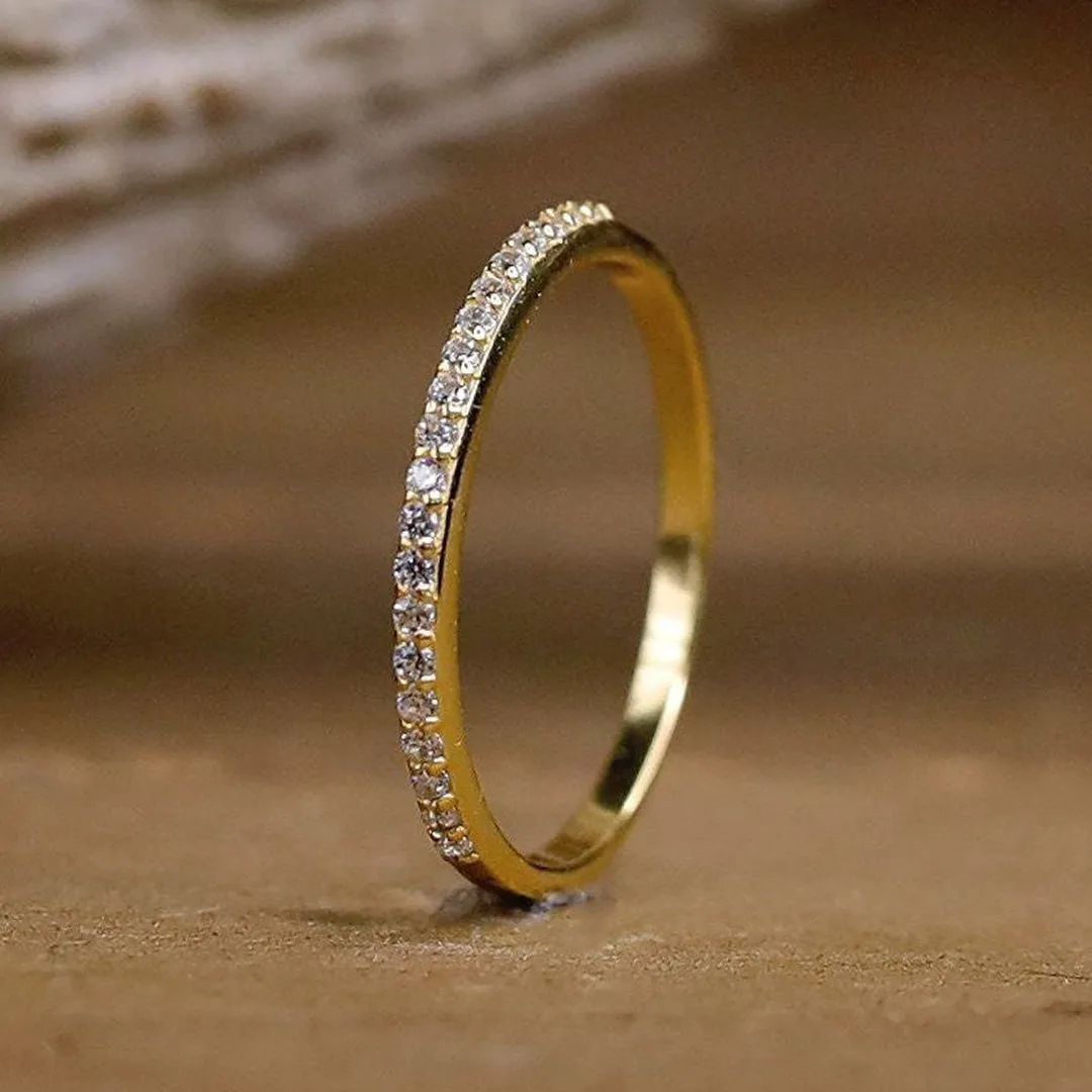 CZ Stacking Ring sold by Antler Rings product image thumbnail 4