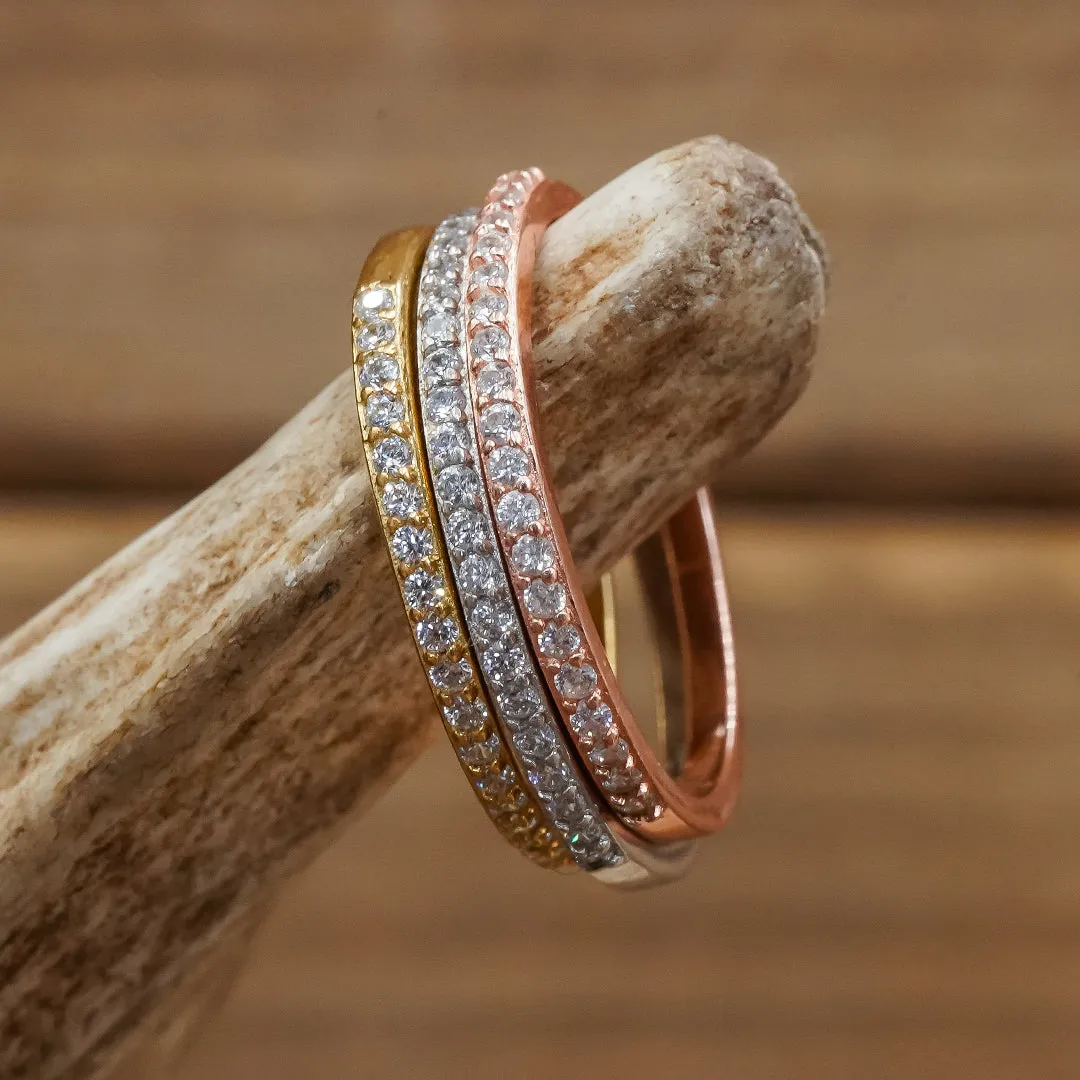 CZ Stacking Ring sold by Antler Rings product image thumbnail 2