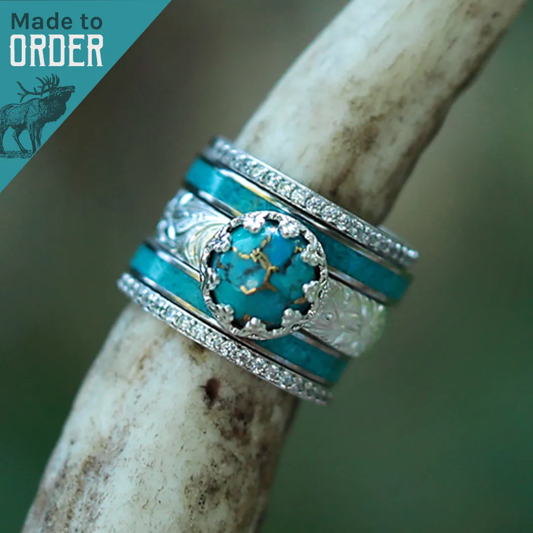 The White Sands Stacker Set sold by Antler Rings