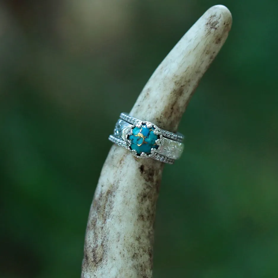 The White Sands Stacker Set sold by Antler Rings product image thumbnail 3