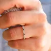 The Black Vintage Stacking Band sold by Antler Rings