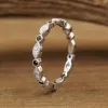 The Black Vintage Stacking Band sold by Antler Rings