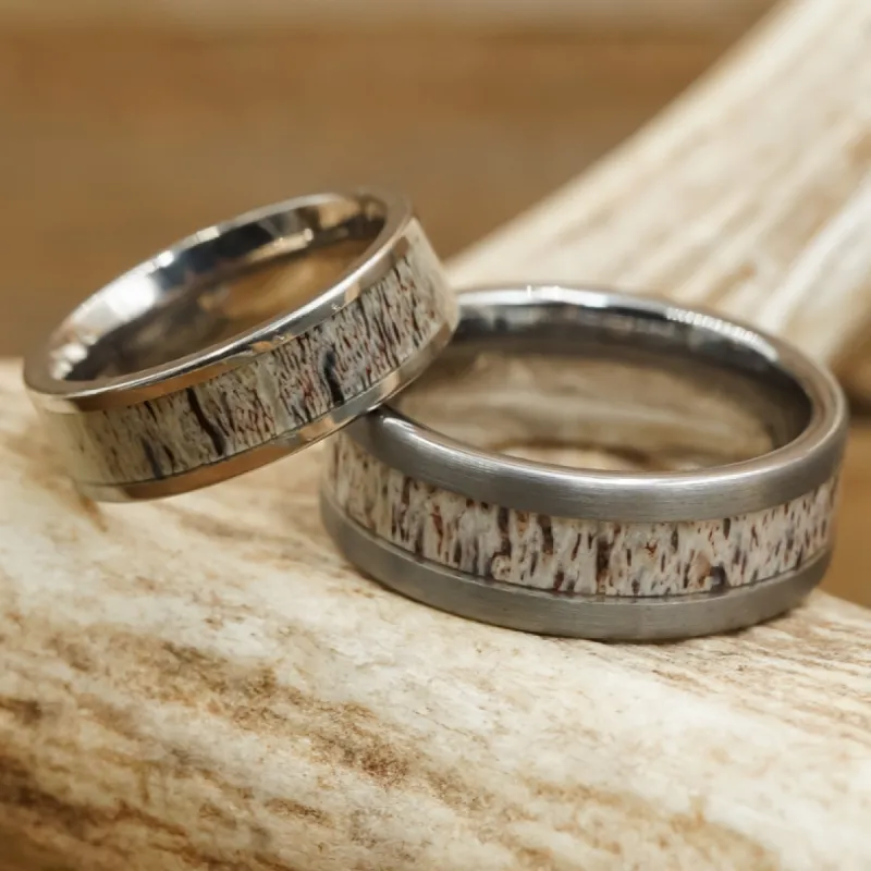 The Smoky Mountain & Sedona Couples Set sold by Antler Rings