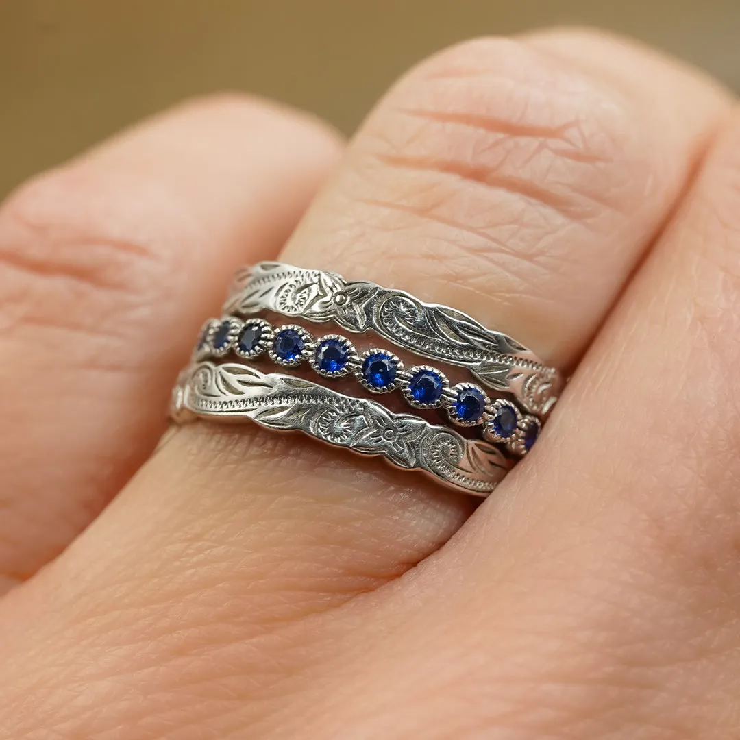 The Ginnie & Silver Falls Stacker Set sold by Antler Rings product image thumbnail 2