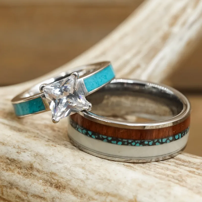 The Sequoia & Grand Sierra Couples Set sold by Antler Rings