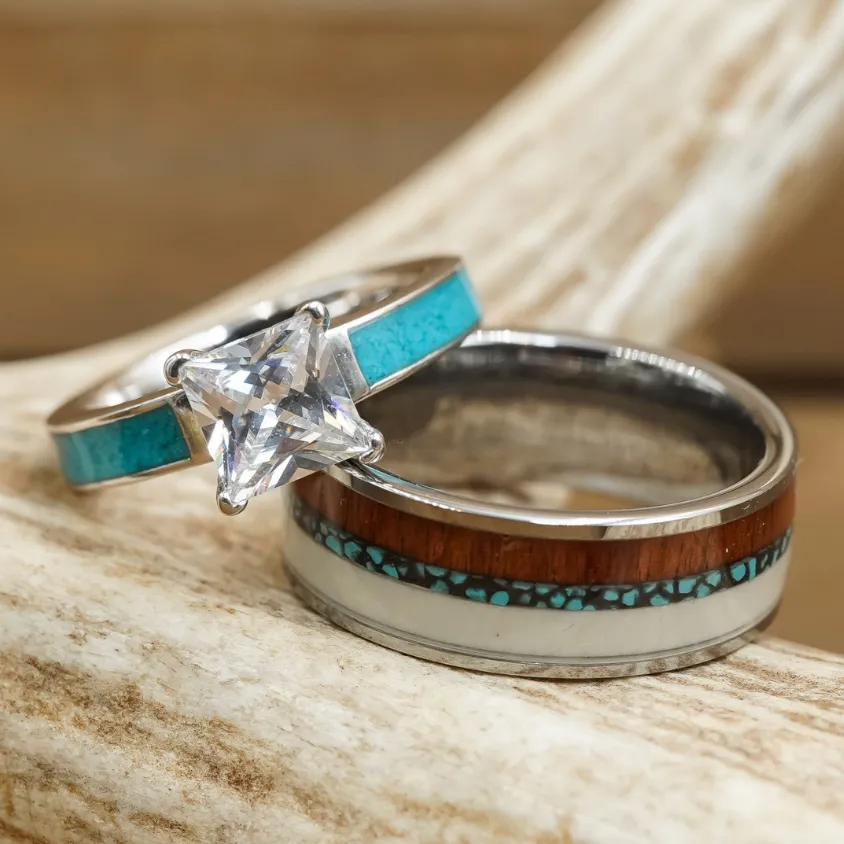 The Sequoia & Grand Sierra Couples Set sold by Antler Rings