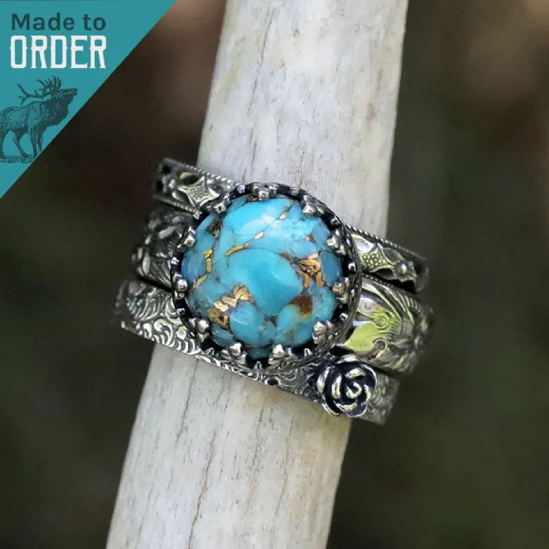 The Etosha Stacking Set sold by Antler Rings