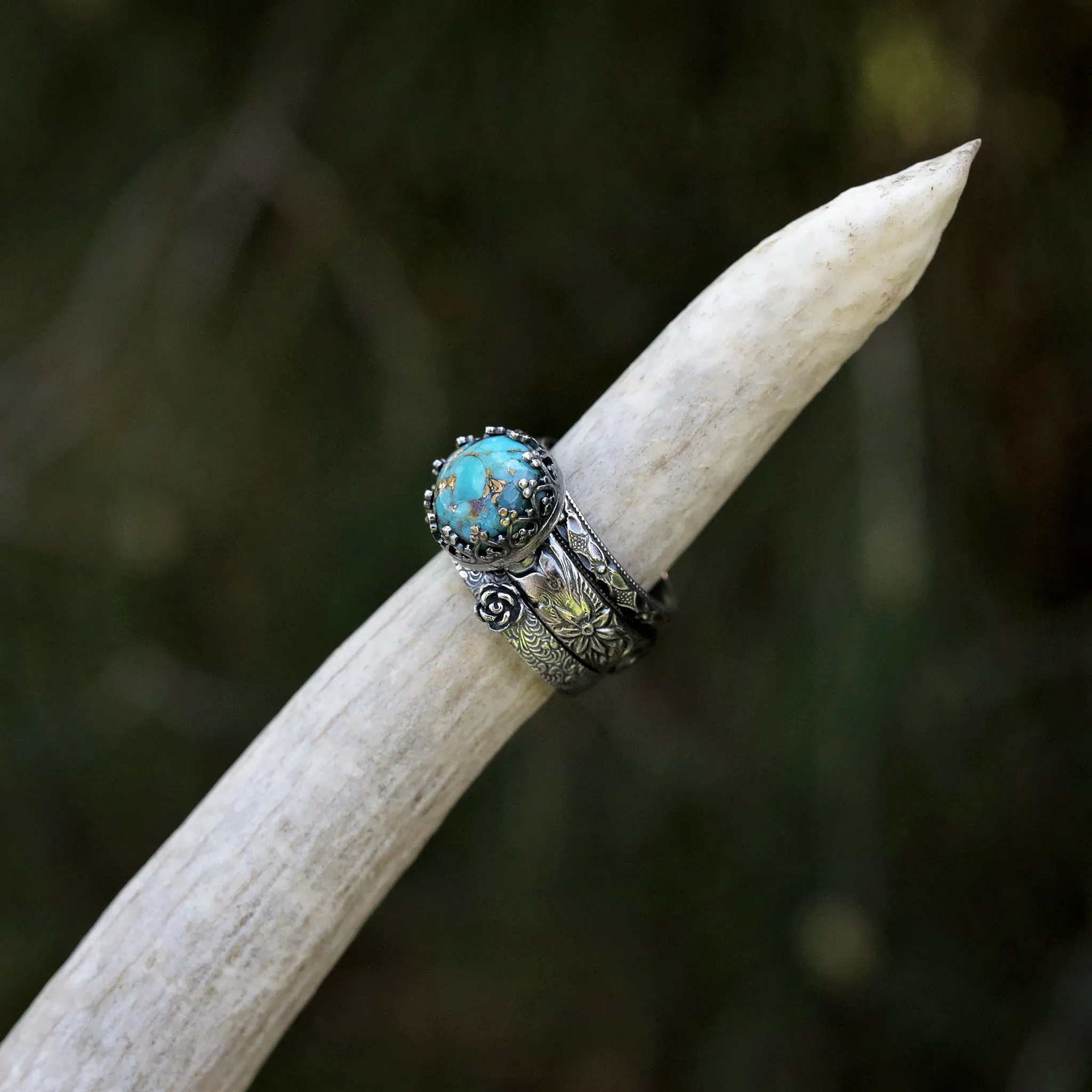 The Etosha Stacking Set sold by Antler Rings product image thumbnail 2