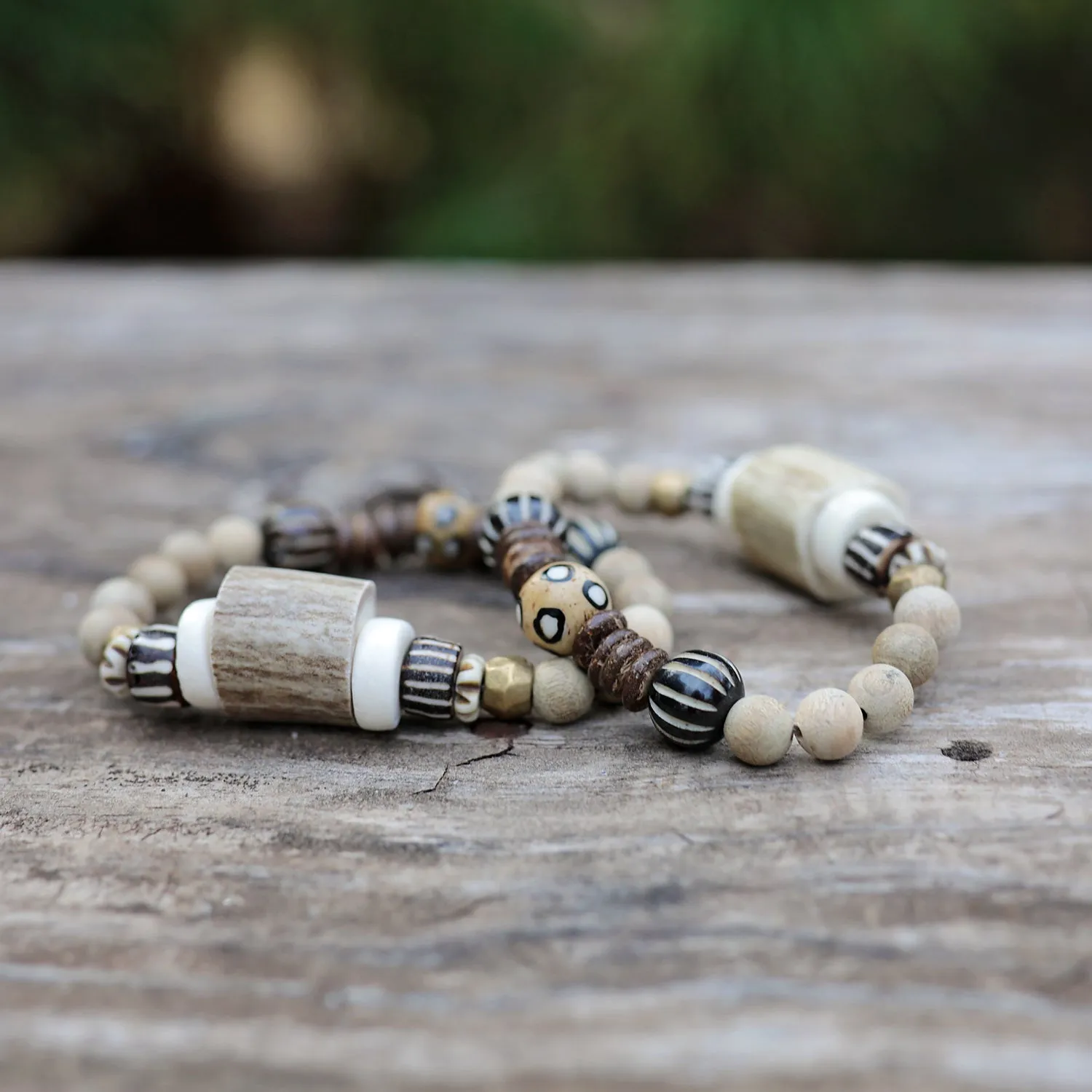 Antler & Wood Bead Bracelets sold by Antler Rings product image thumbnail 2