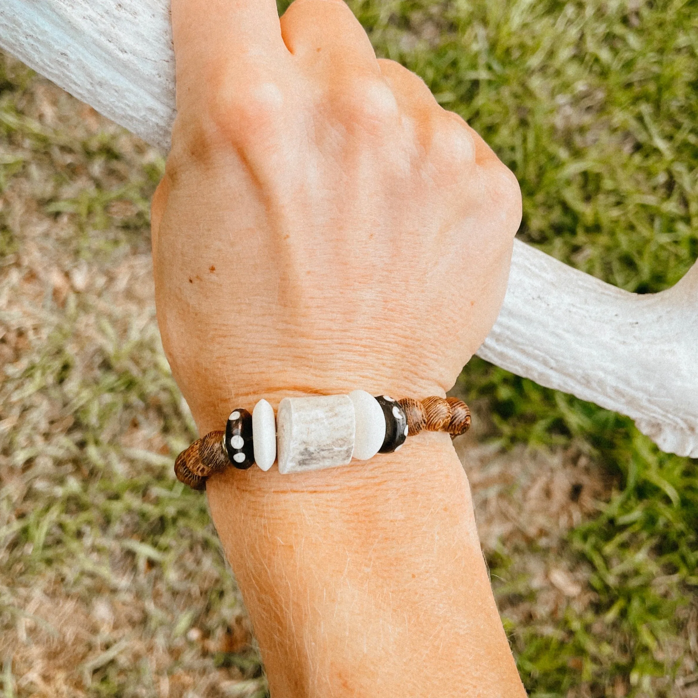 Antler & Wood Bead Bracelets sold by Antler Rings product image thumbnail 3