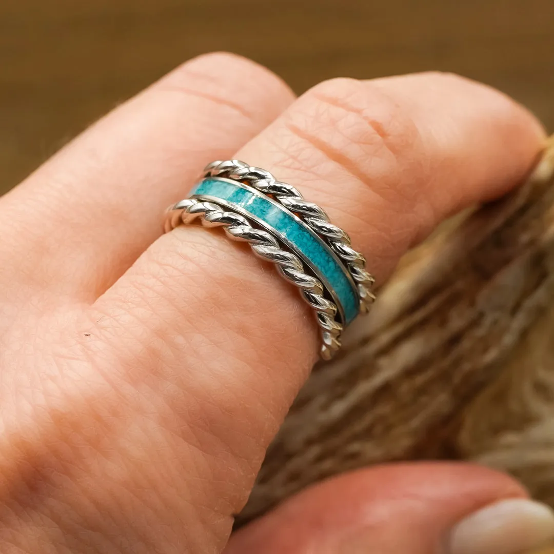 Twisted Sierra Stacker Set sold by Antler Rings product image thumbnail 2