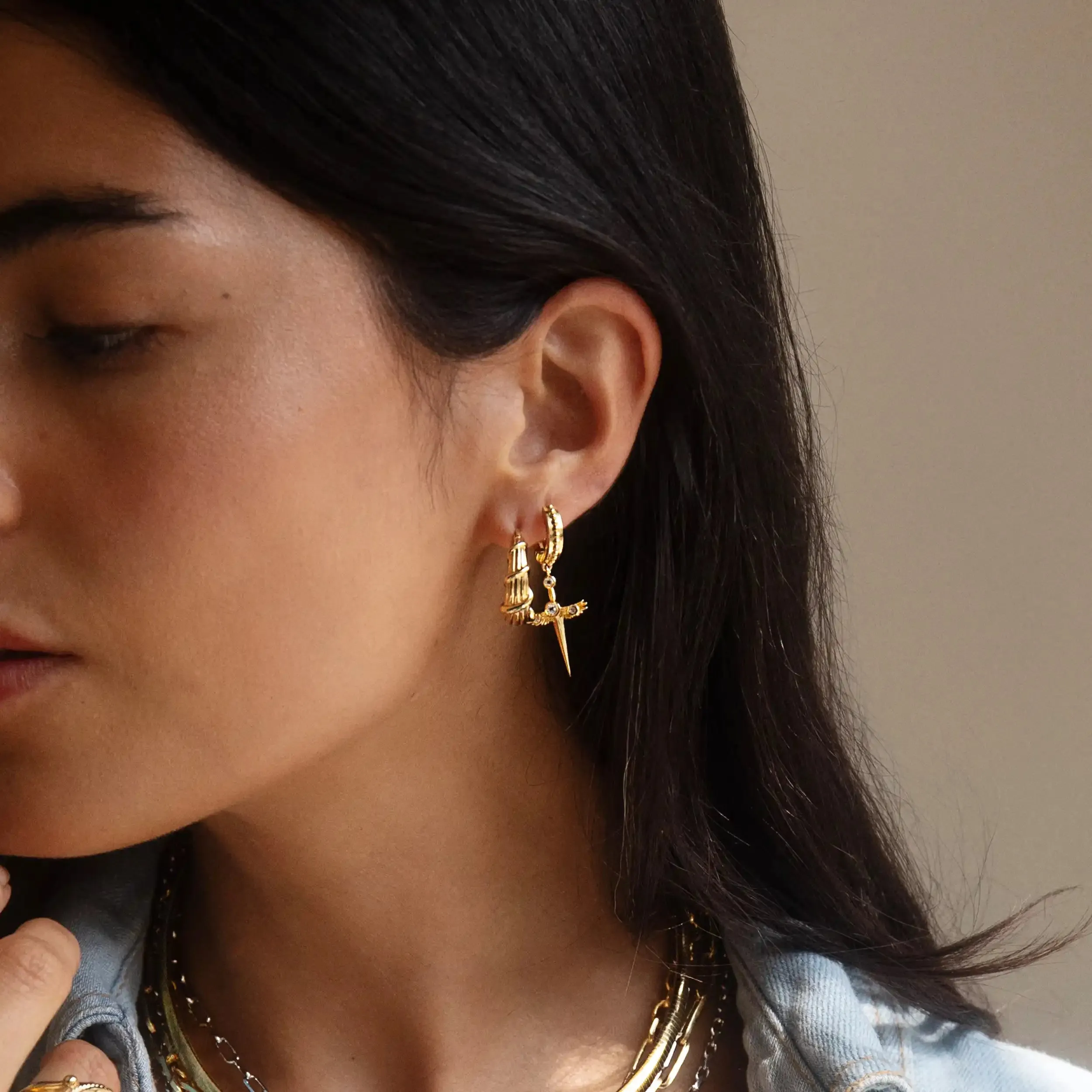 Victory Wreath Hoops sold by Awe Inspired product image thumbnail 4