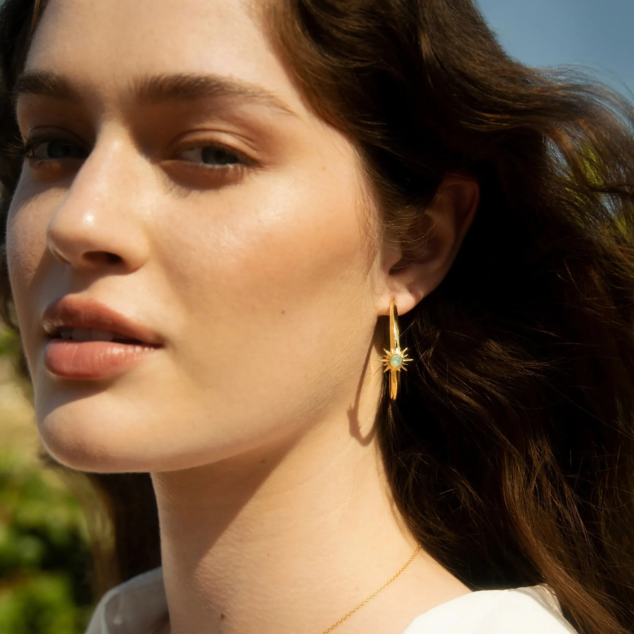 Opal Solar Hoops sold by Awe Inspired product image thumbnail 2