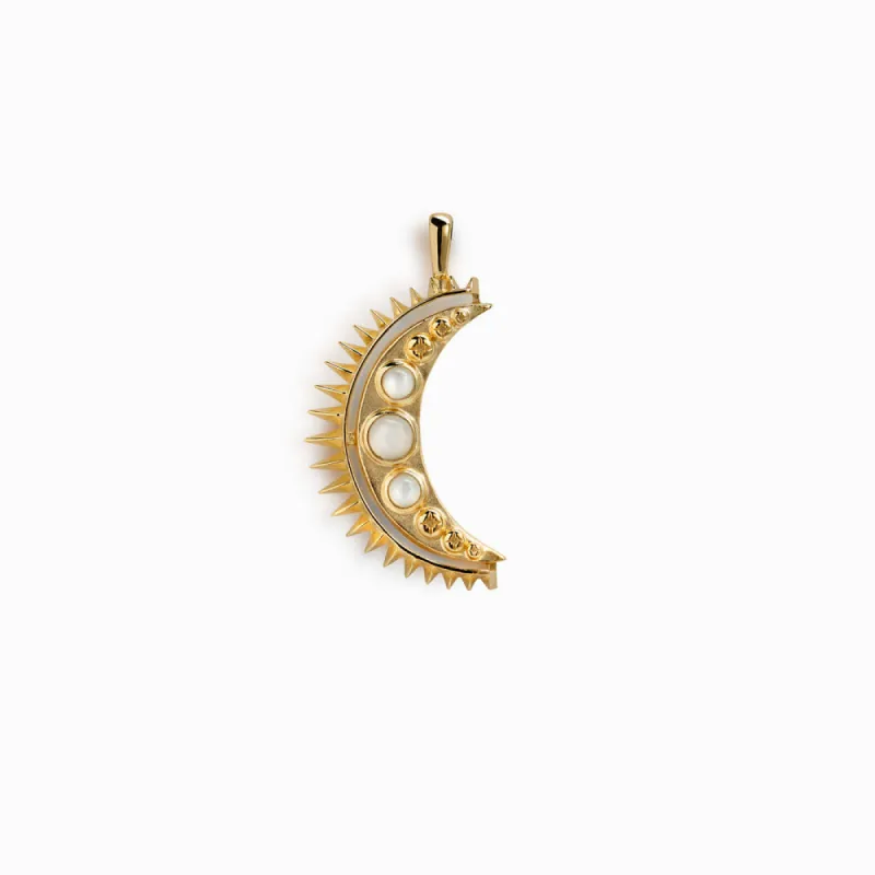 Moonstone Crescent Amulet sold by Awe Inspired