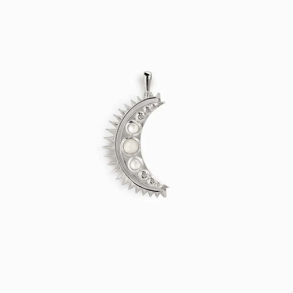 Moonstone Crescent Amulet sold by Awe Inspired product image thumbnail 5