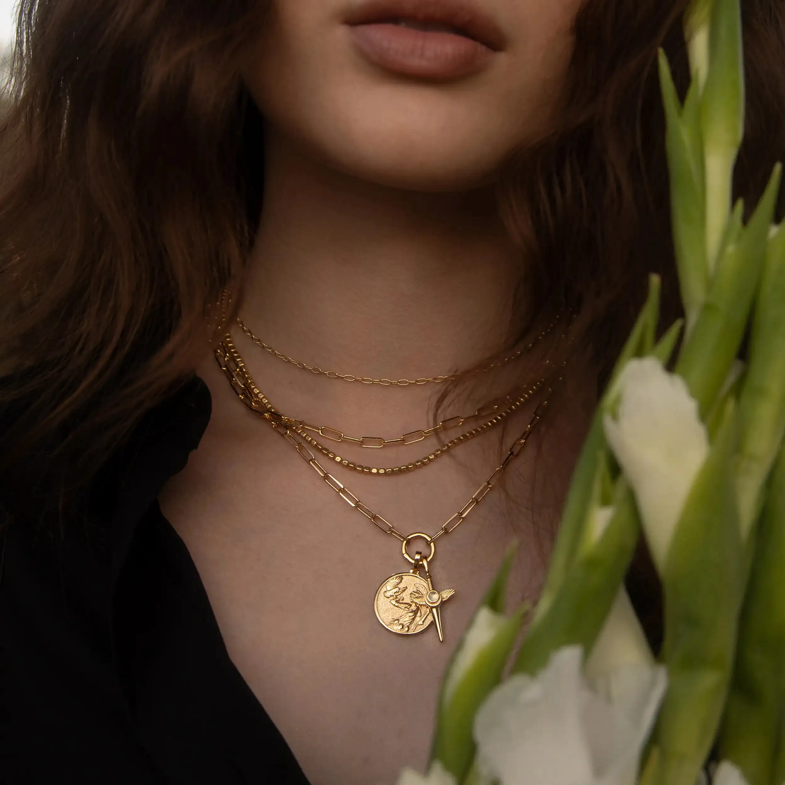 Greek Goddess Coin Necklace sold by Awe Inspired product image thumbnail 2