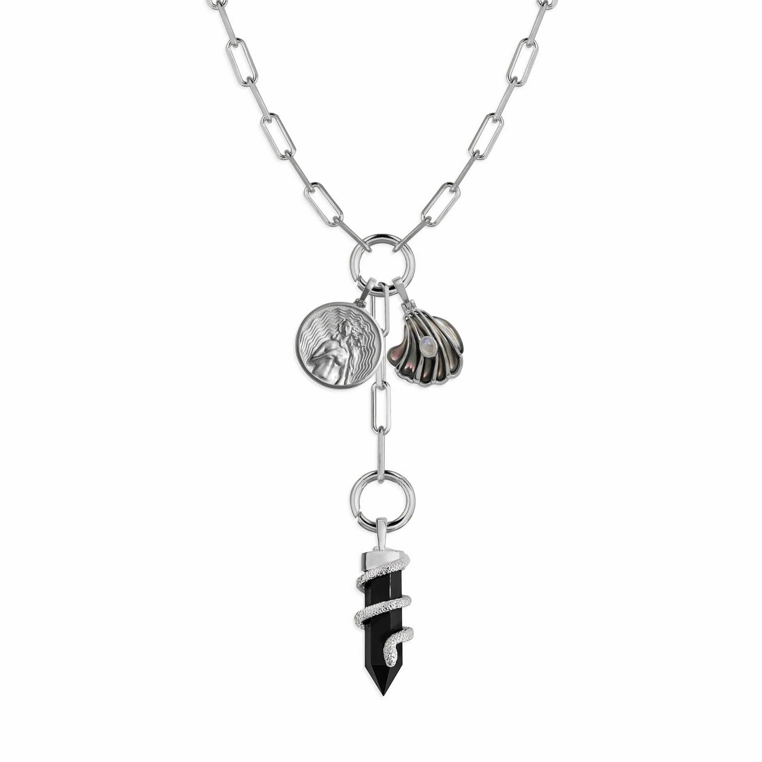 Dark Waves Charm Lariat sold by Awe Inspired product image thumbnail 3