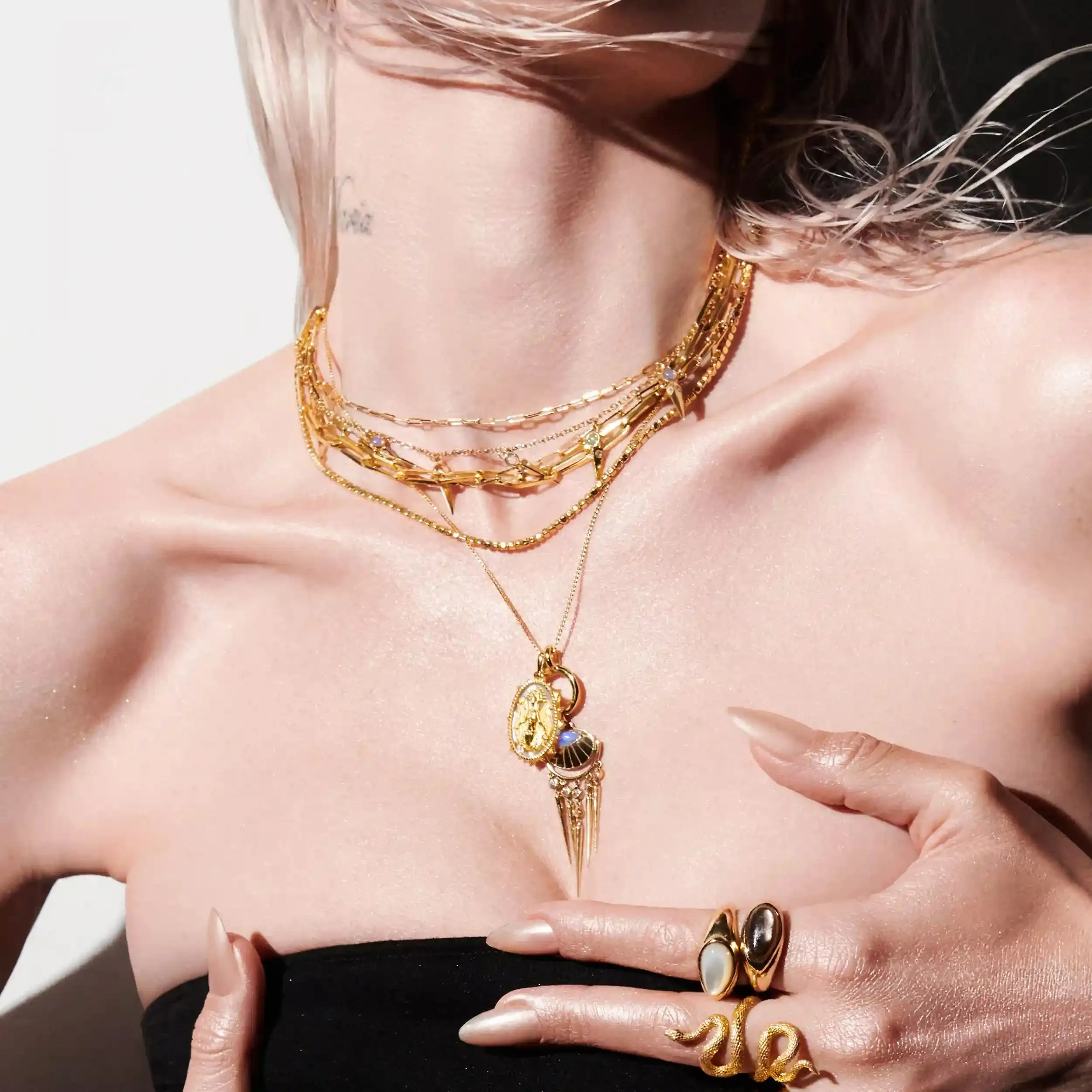 The Fire Within Necklace Set sold by Awe Inspired product image thumbnail 3