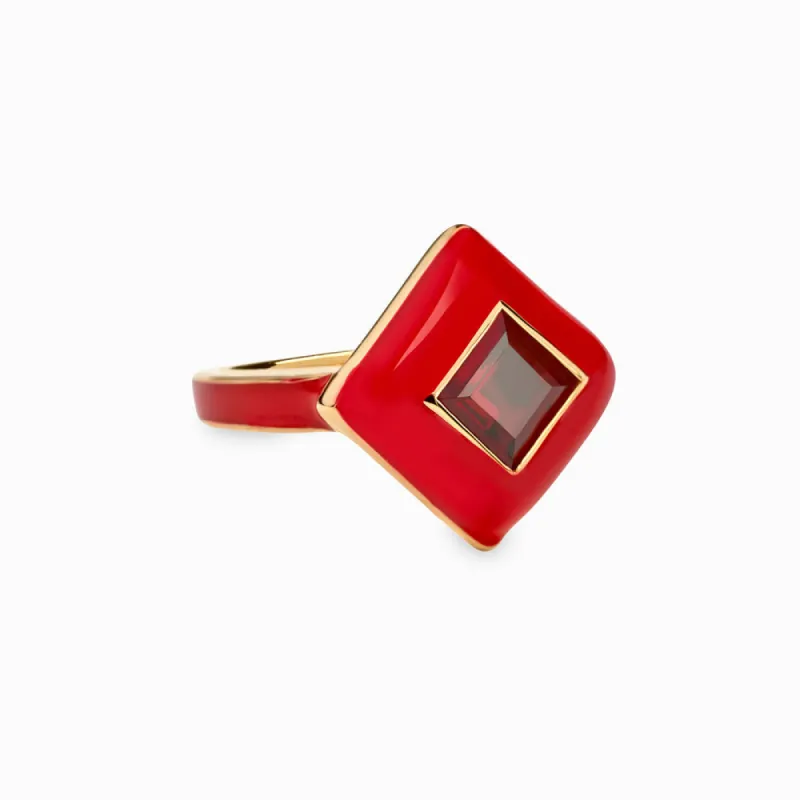 Red Ruby Aura Ring sold by Awe Inspired