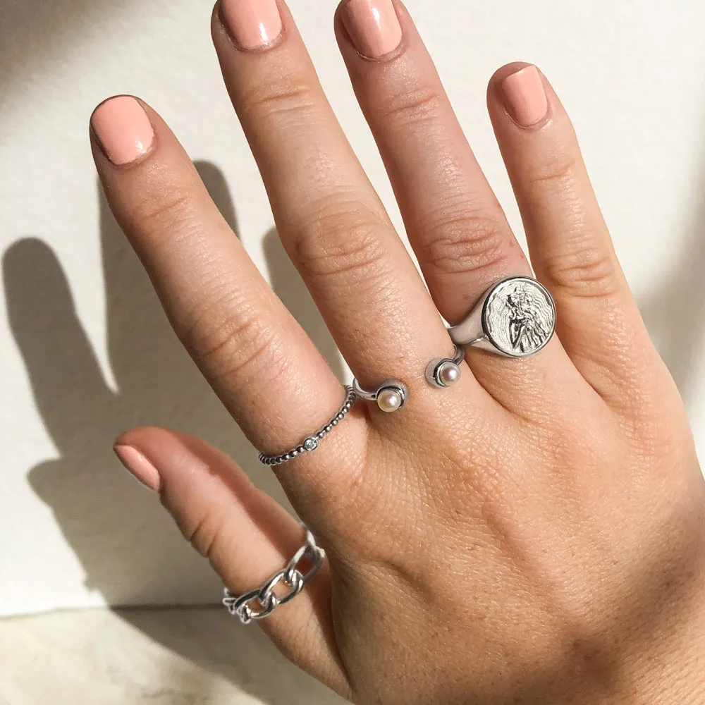 Diamond Bead Ring sold by Awe Inspired product image thumbnail 5