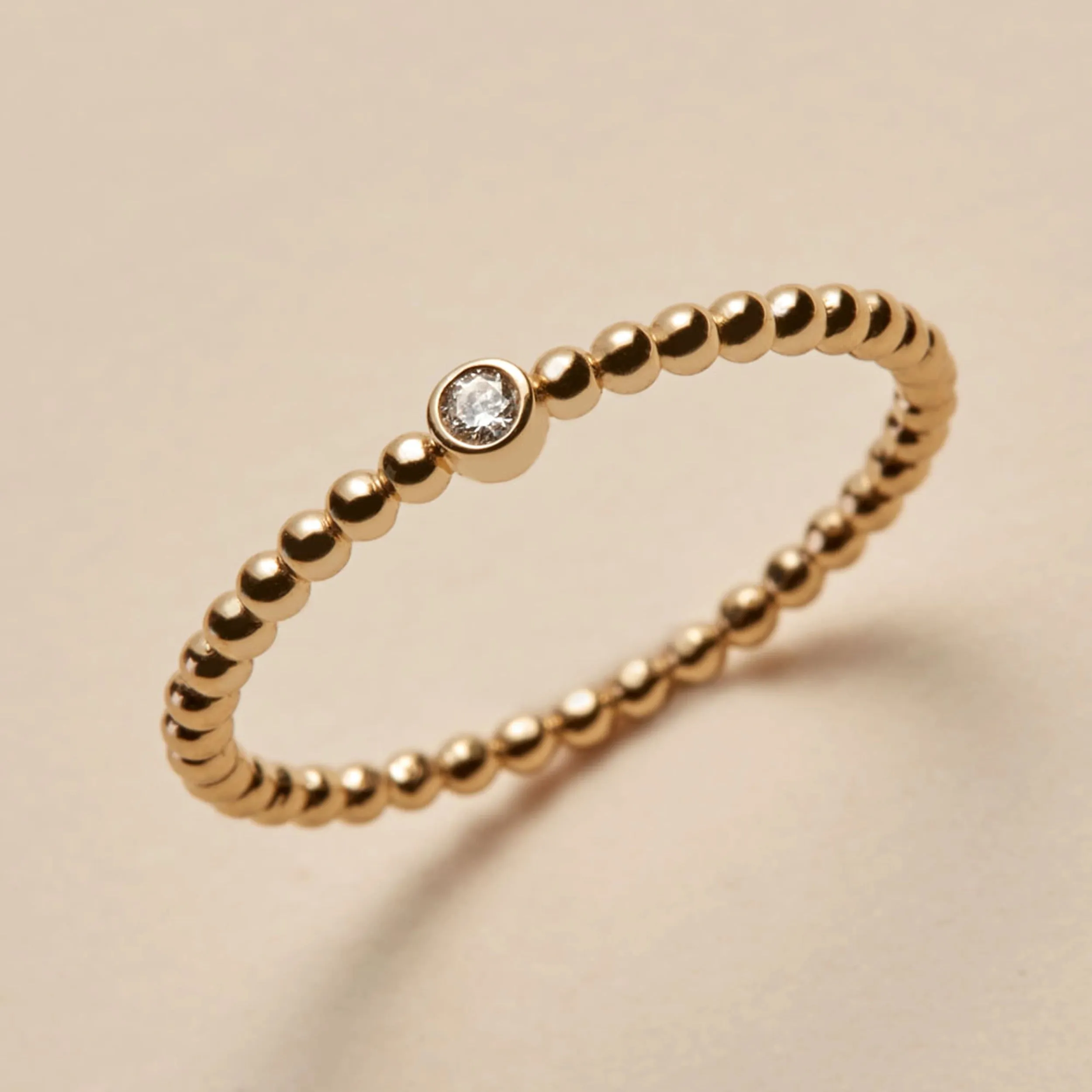 Diamond Bead Ring sold by Awe Inspired product image thumbnail 3