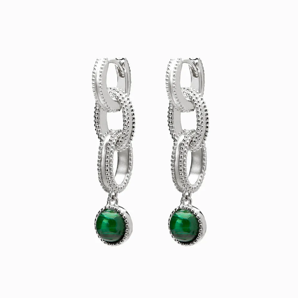 Malachite Twisted Drop Earrings sold by Awe Inspired product image thumbnail 4