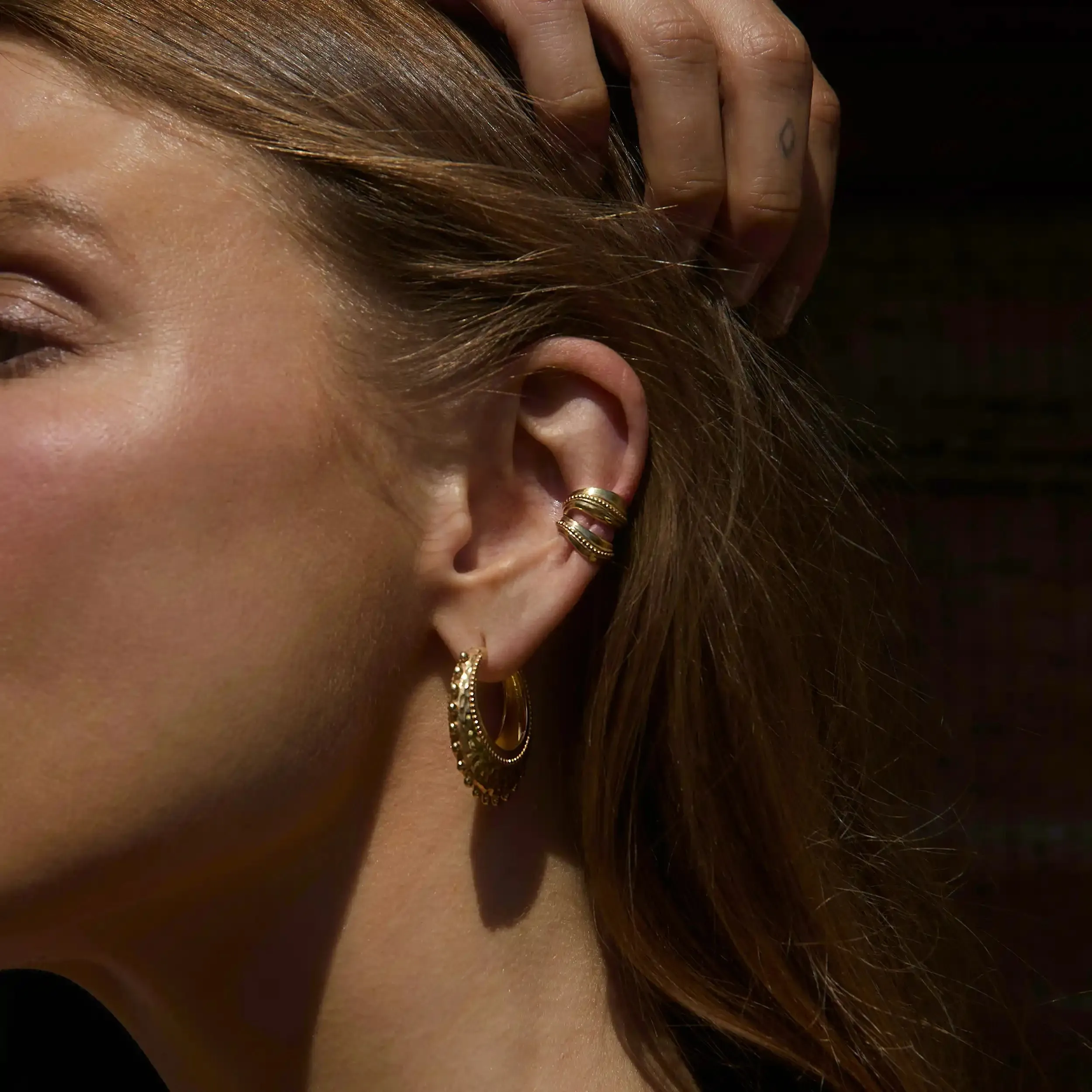 Earth Goddess Hoops sold by Awe Inspired product image thumbnail 3