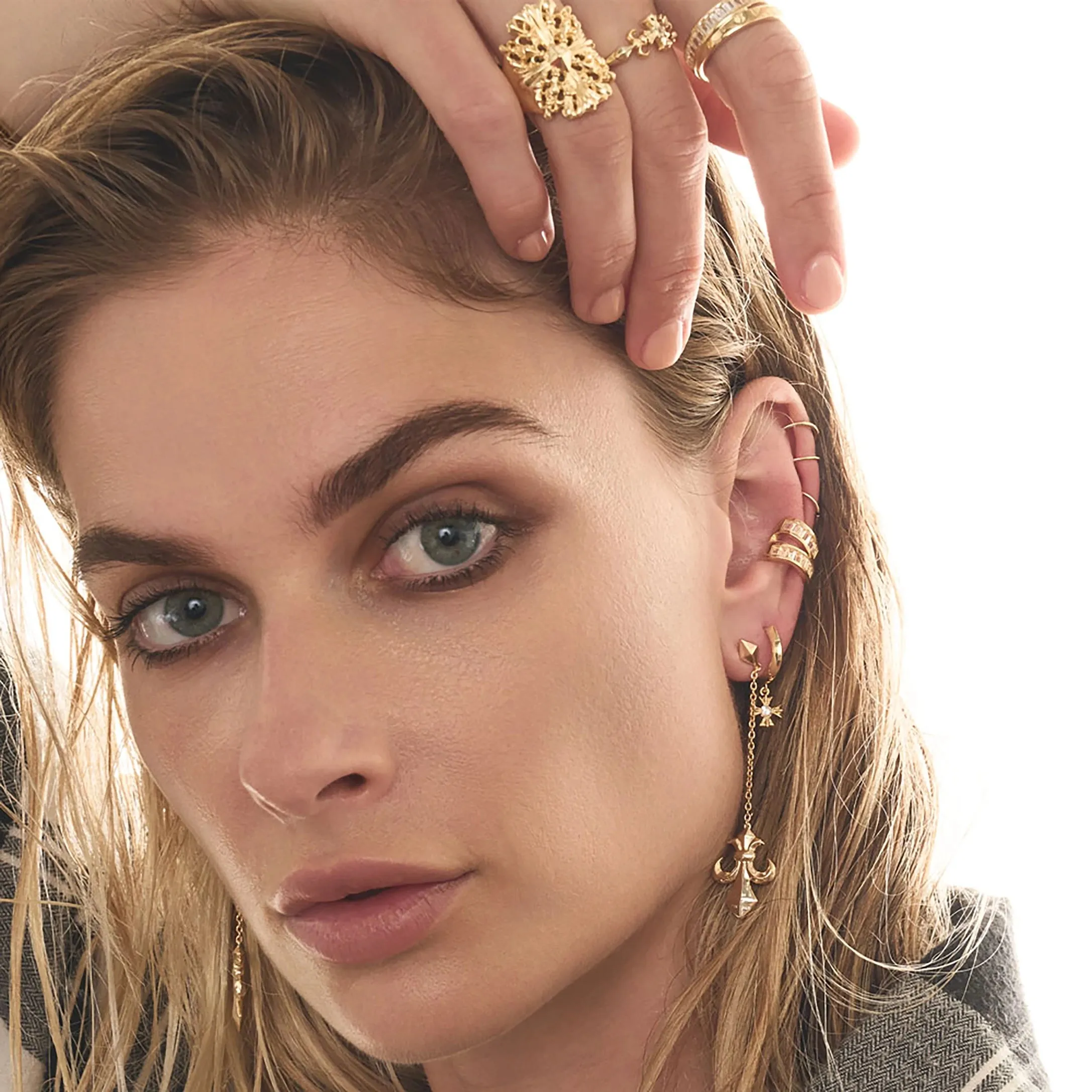 Fleur de Lis Drop Earring sold by Awe Inspired product image thumbnail 2