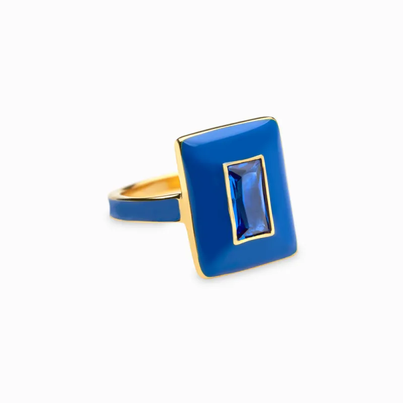 Indigo Sapphire Aura Ring sold by Awe Inspired