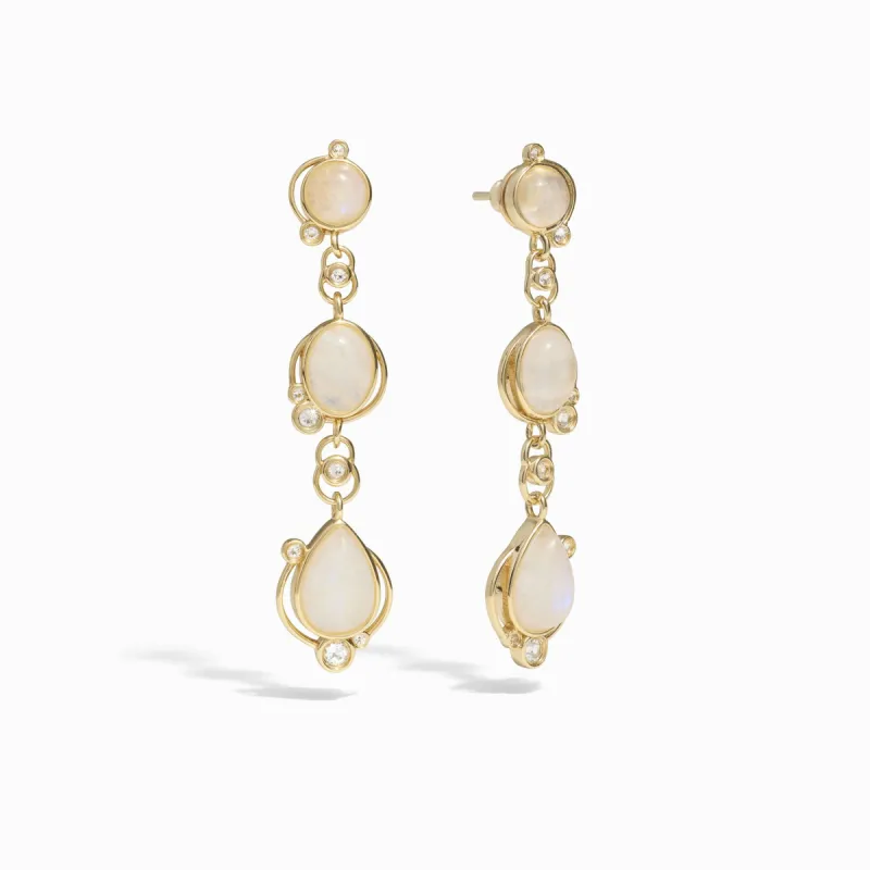 Moonstone Stardrop Earrings sold by Awe Inspired