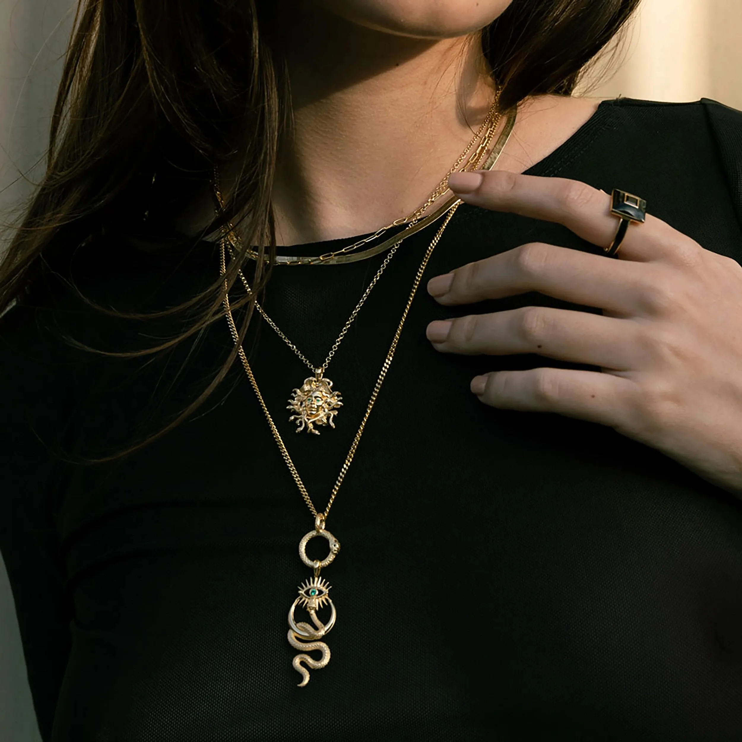 Medusa’s Gaze Necklace Set sold by Awe Inspired product image thumbnail 2