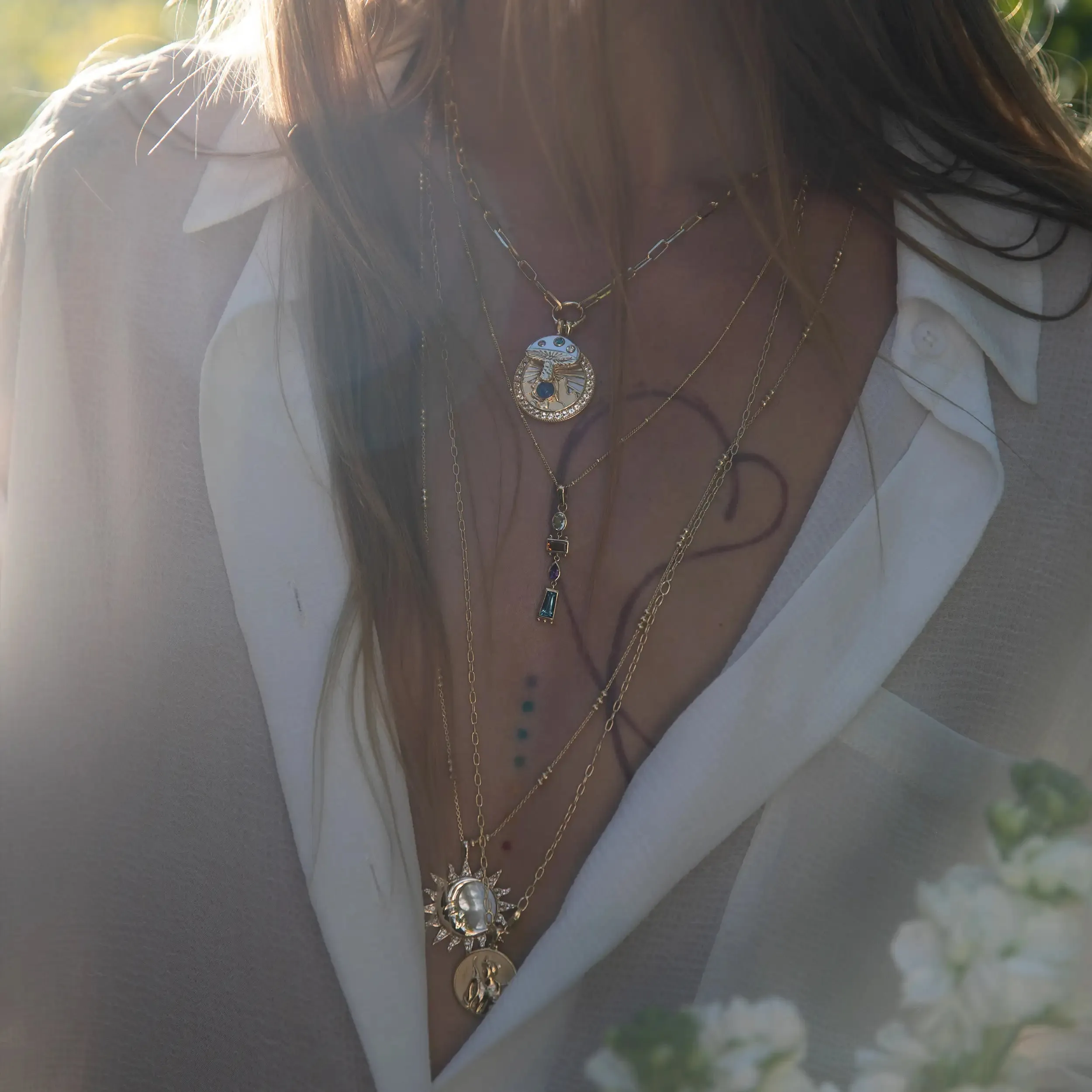 Magic Mushroom Necklace sold by Awe Inspired product image thumbnail 5