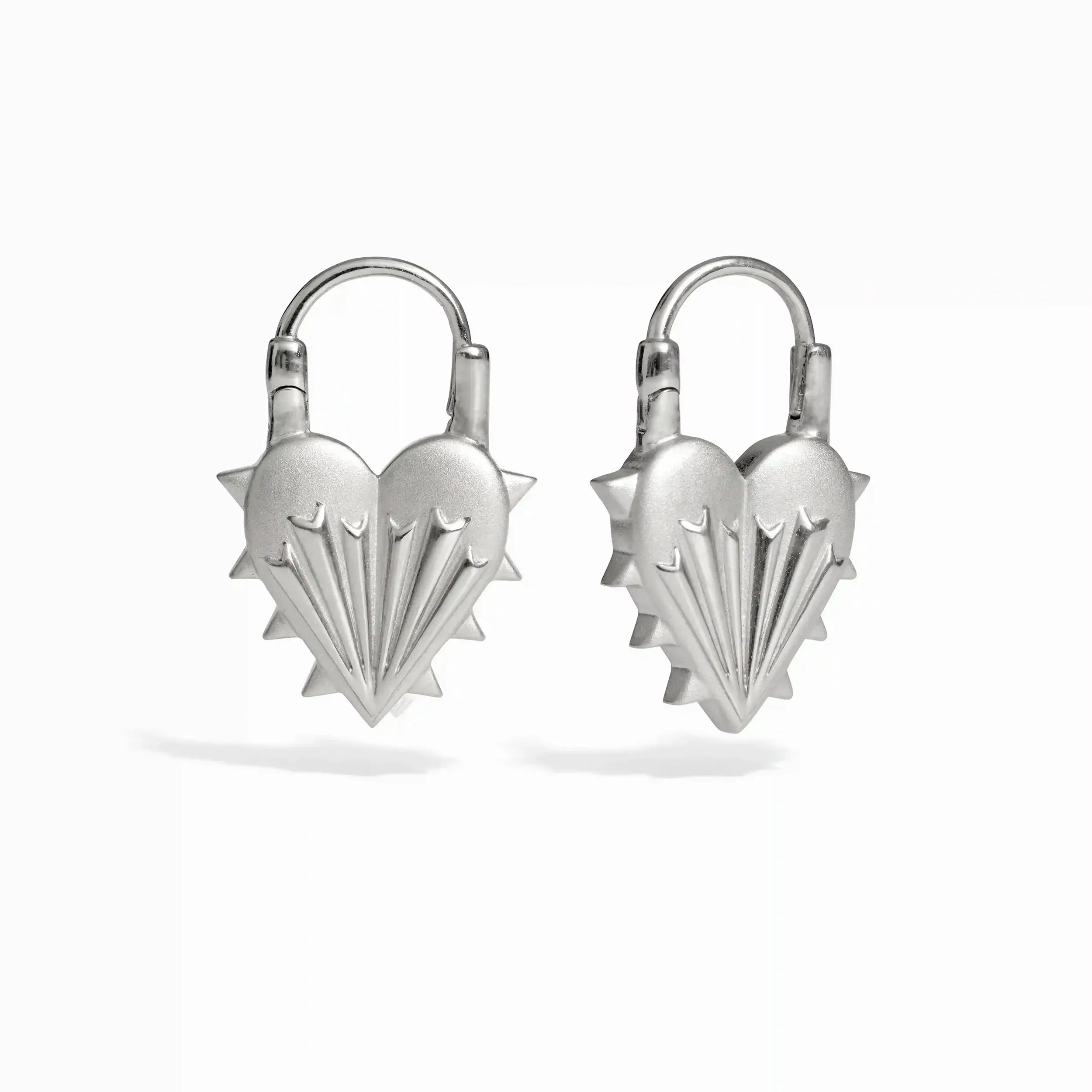 Spiked Heart Earrings sold by Awe Inspired product image thumbnail 4