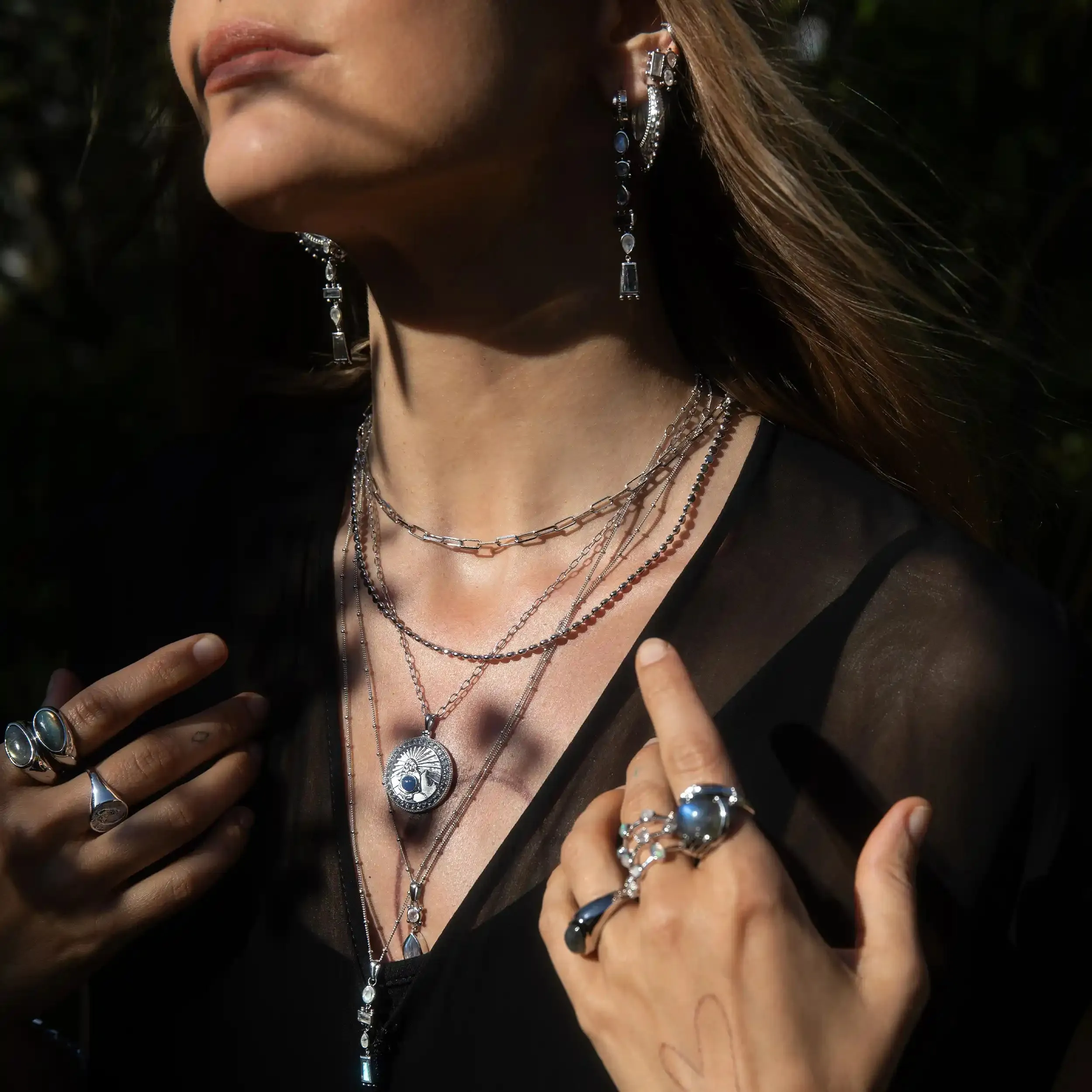 Earth Goddess Talisman Drop Earrings sold by Awe Inspired product image thumbnail 5