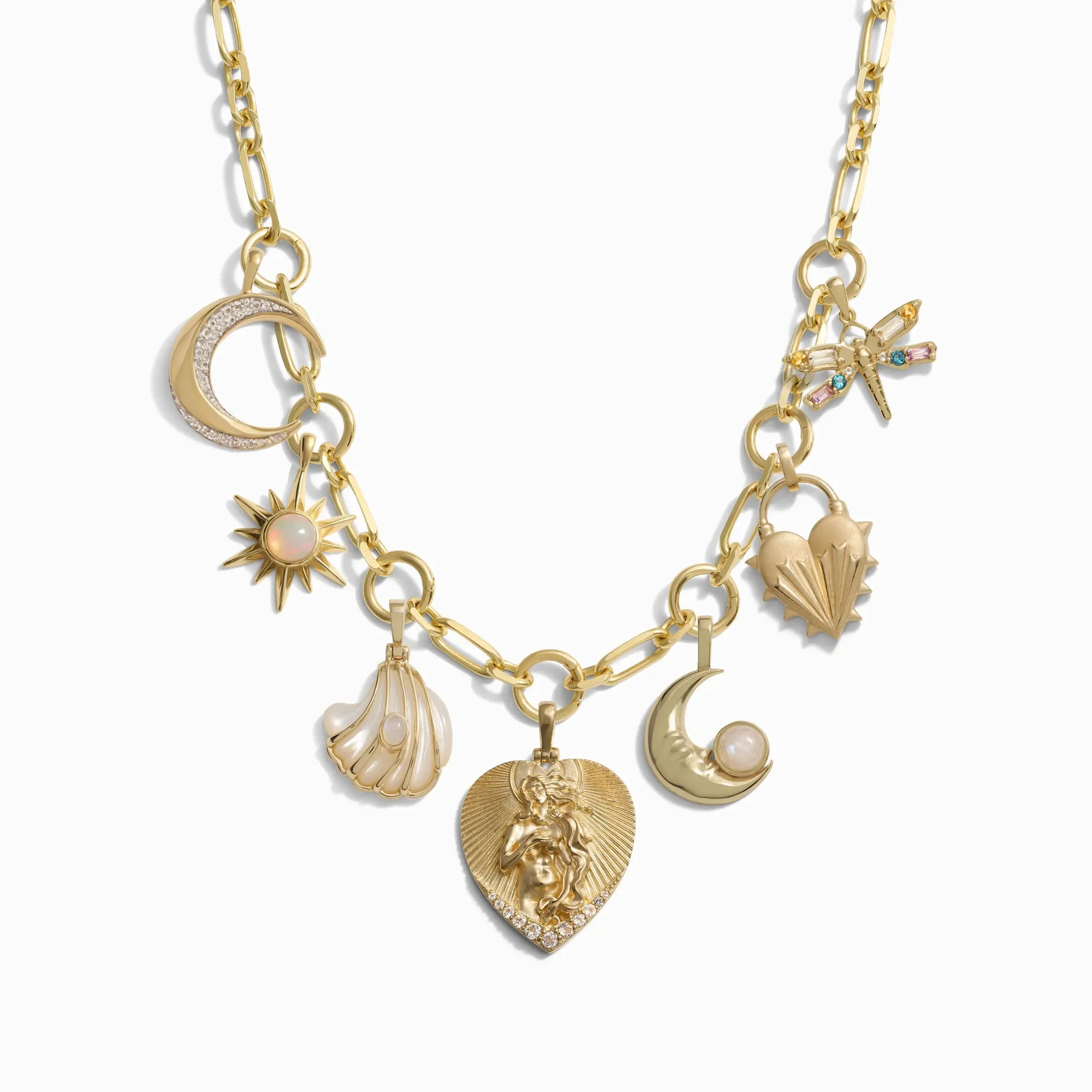 Aphrodite Statement Charm Necklace sold by Awe Inspired