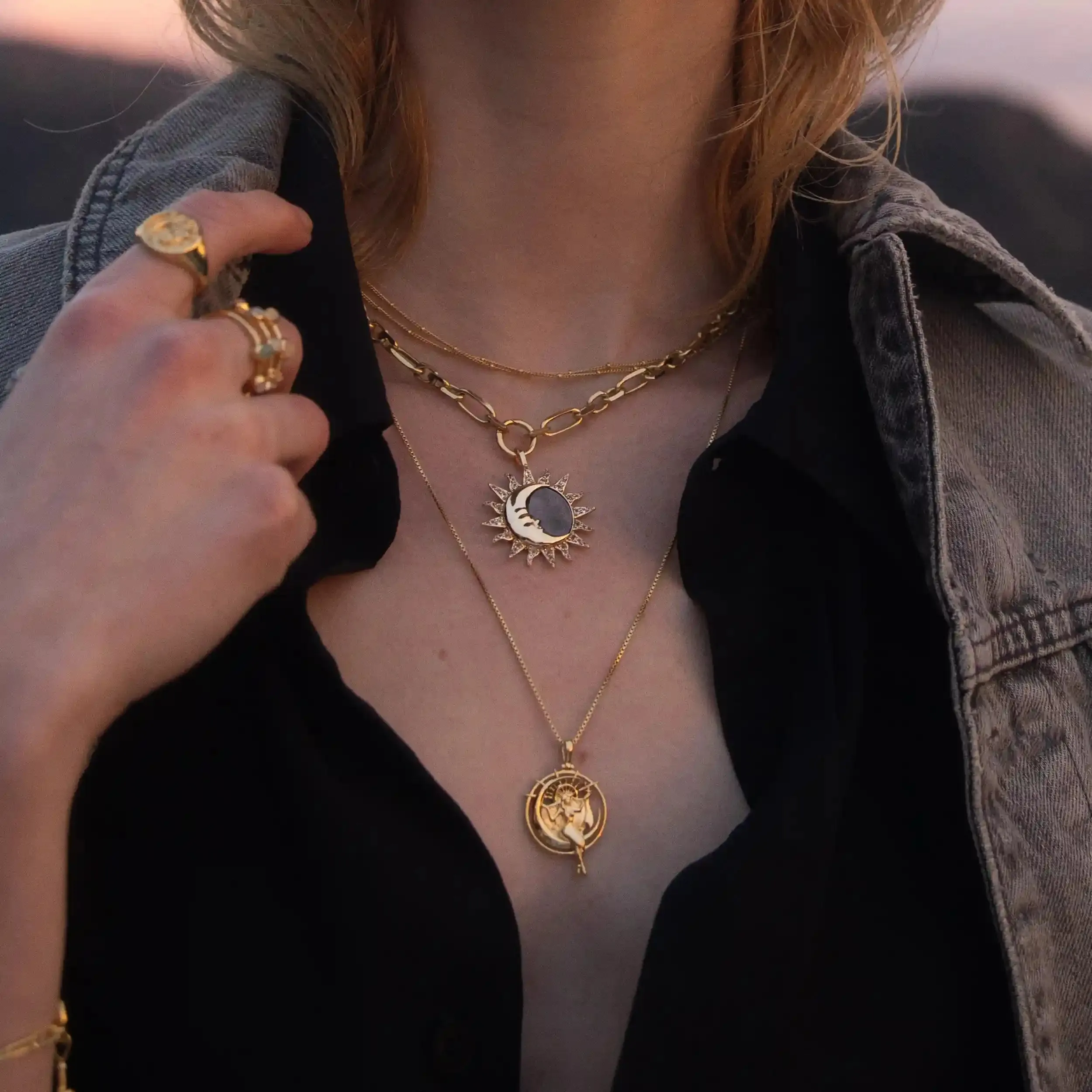 Queen of the Night Necklace Set sold by Awe Inspired product image thumbnail 2