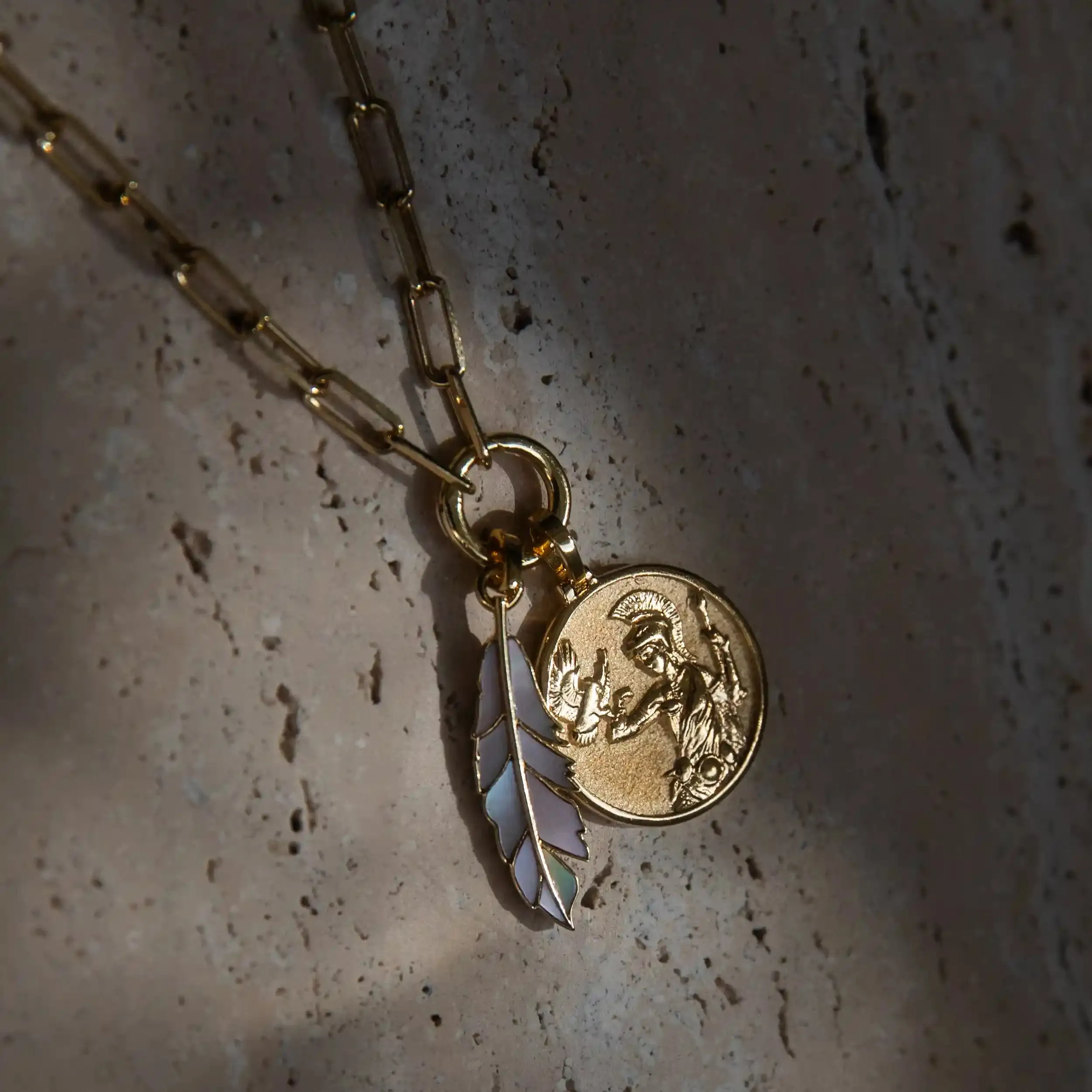 Athena's Owl Necklace Set sold by Awe Inspired product image thumbnail 2