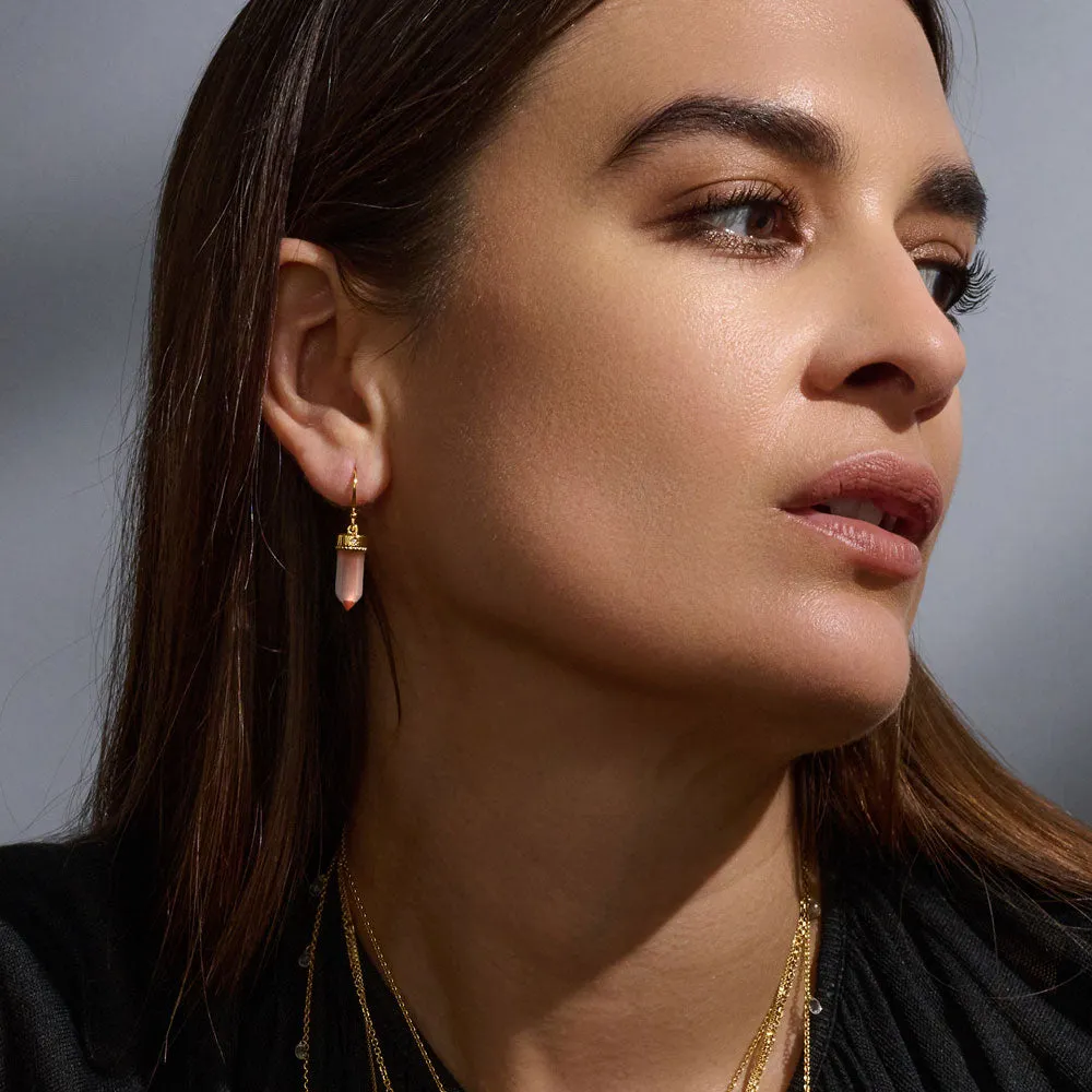 Crystal Quartz Wire Earrings sold by Awe Inspired product image thumbnail 2