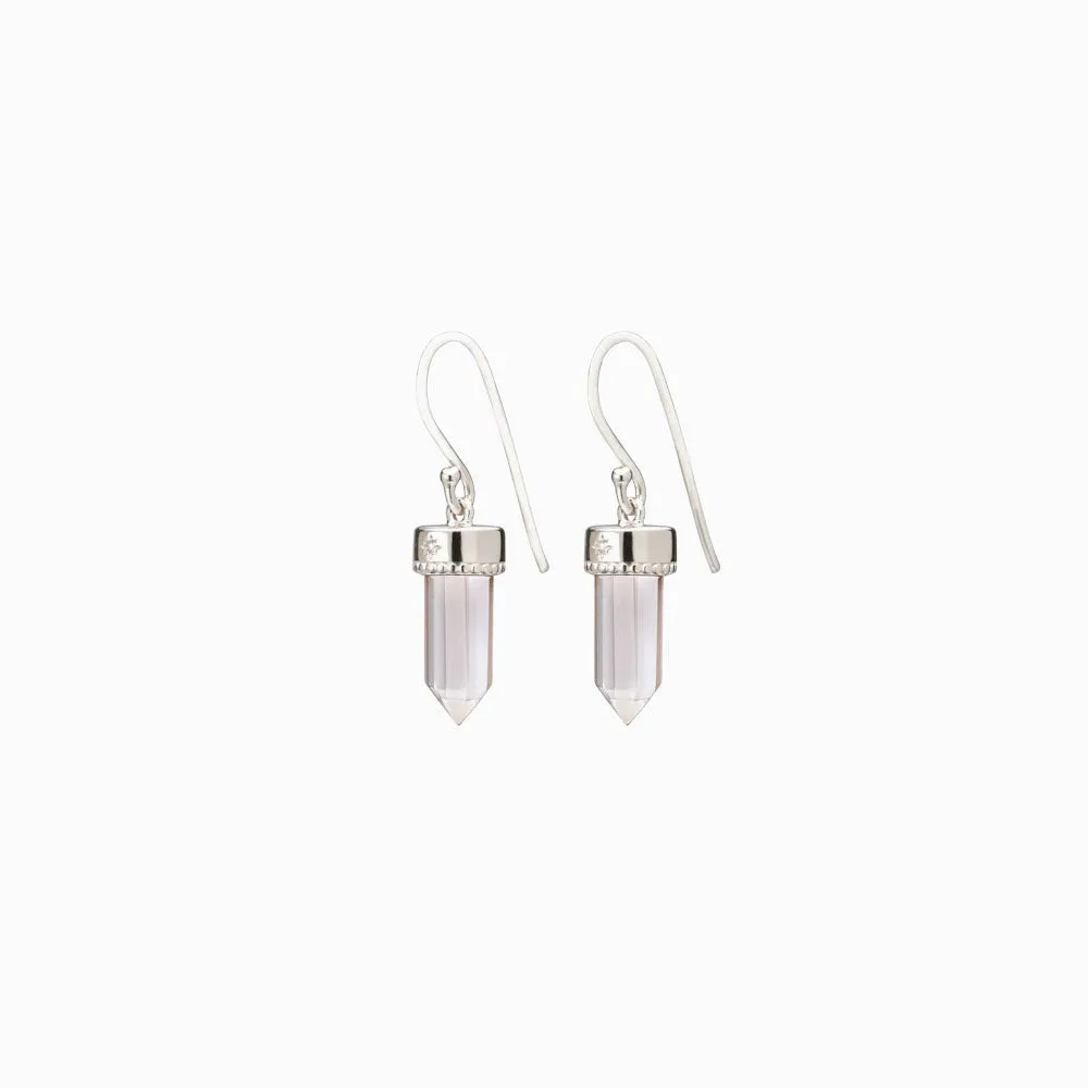 Crystal Quartz Wire Earrings sold by Awe Inspired product image thumbnail 4