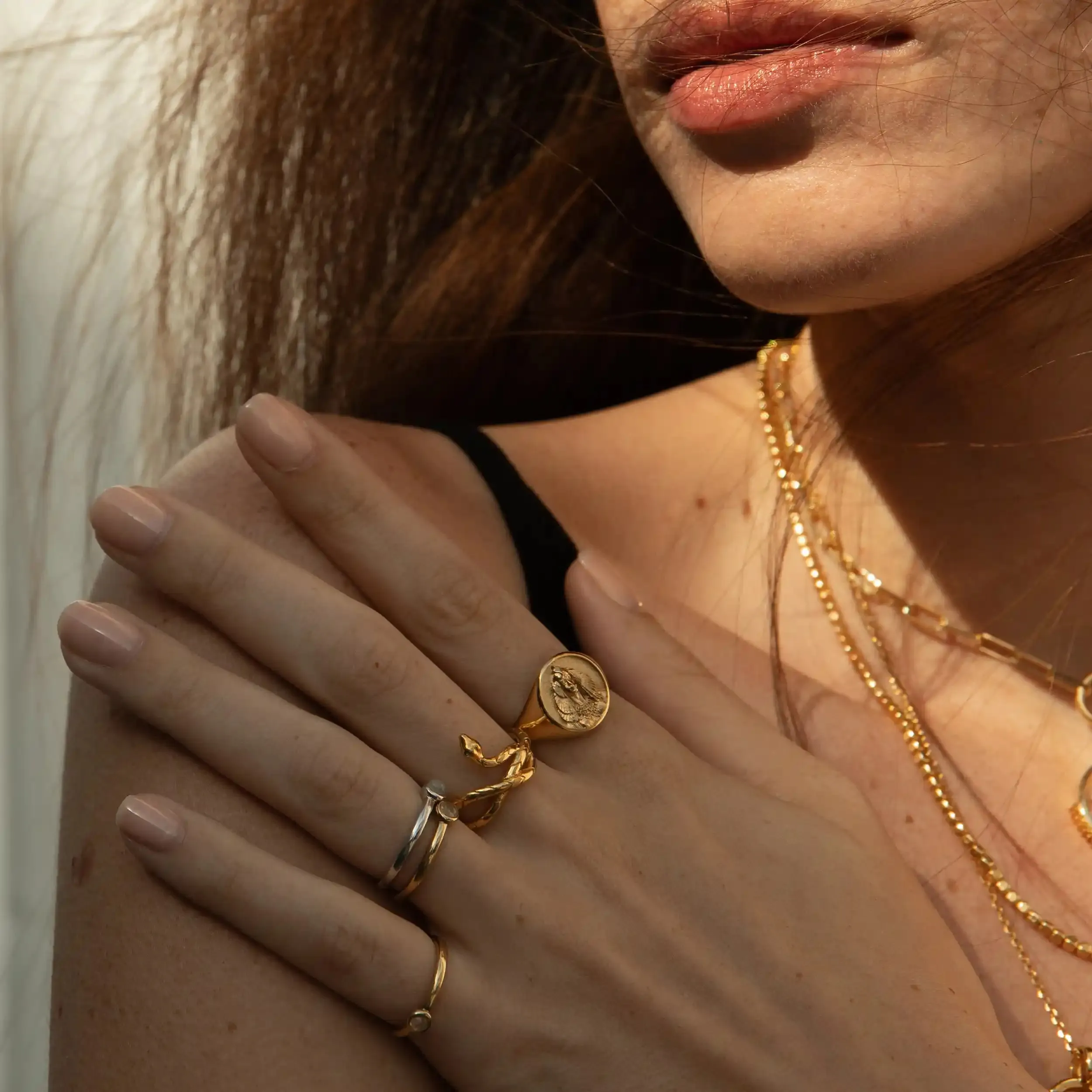 Cleopatra Signet Ring sold by Awe Inspired product image thumbnail 2