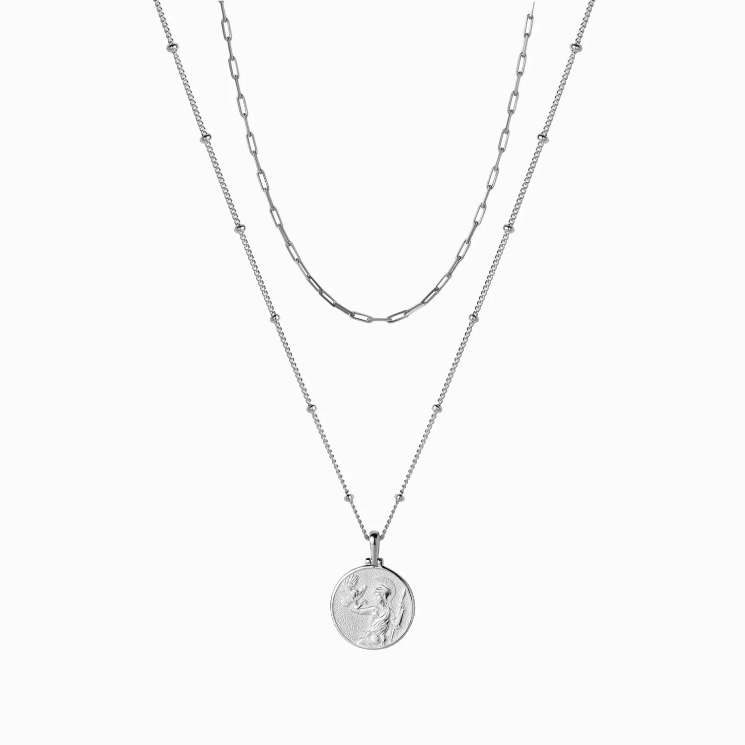 Mini Athena + Delicate Paperclip Necklace Set sold by Awe Inspired product image thumbnail 3